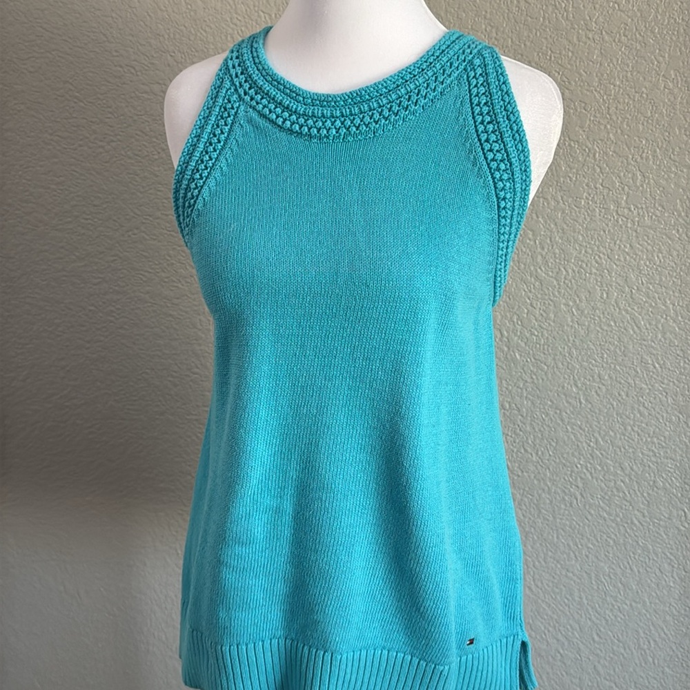 Tommy Hilfiger Blue knit Tank Top XL - Picture 5 of 5